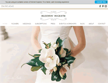 Tablet Screenshot of bloominbuckets.com